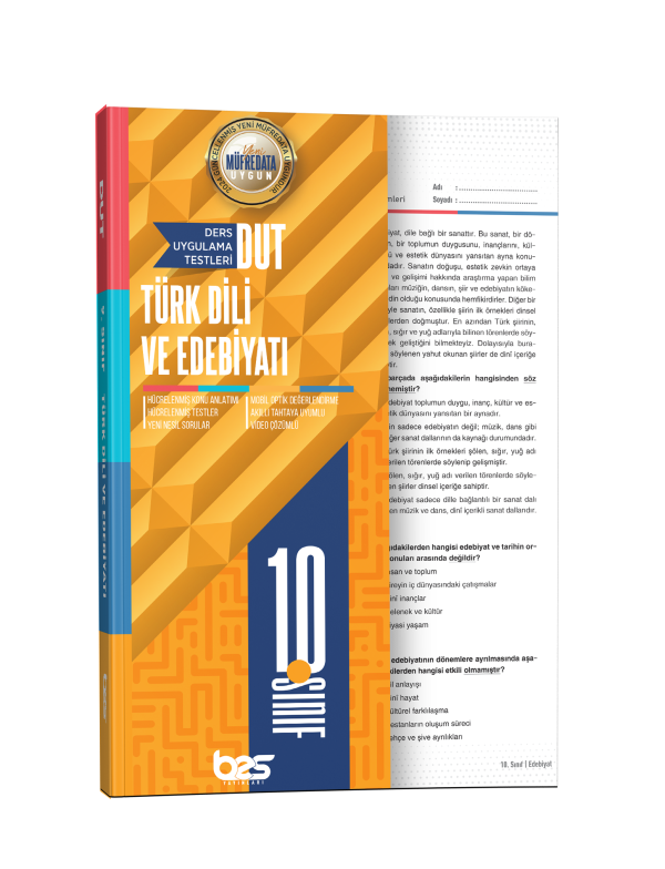 BES DUT 10.SINIF UYGULAMA TESTİ EDEBİYAT - 2026-27